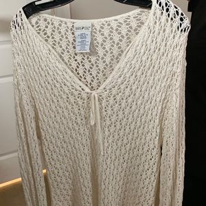 Cream Crochet Top